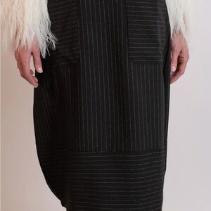 Kozan Black Pinstripe Skirt. Medium